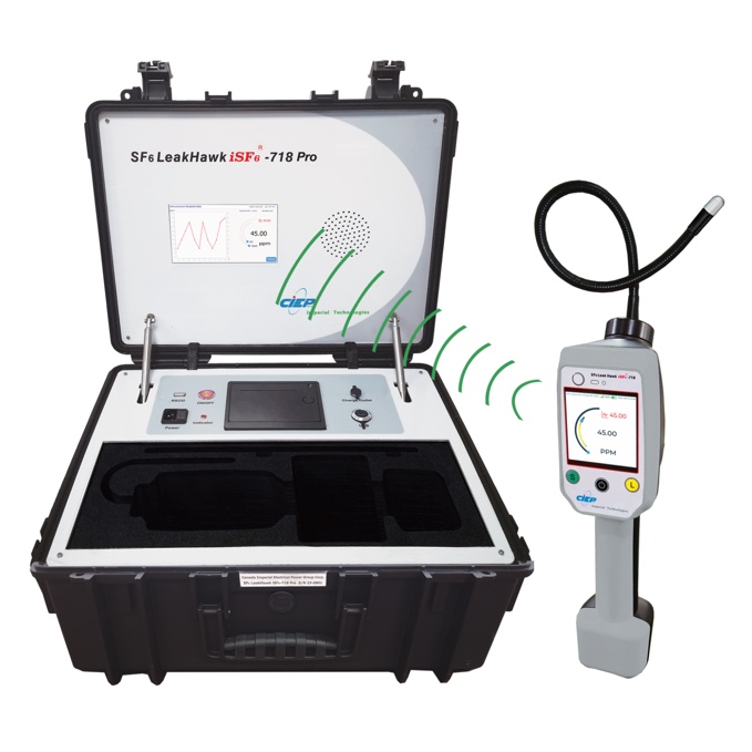 iSF6-718 Pro型無線、雙屏同步顯示SF6氣體定量檢漏儀